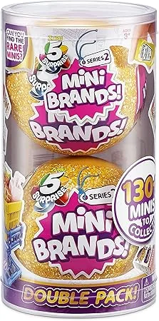 Mini Brands Series 2 gold cylinder packaging capsule tube