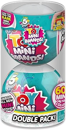Toy Mini Brands Series 1 two pack mystery capsules with Crayola and Rubik's minis