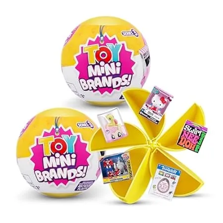 Toy Mini Brands Series 3 mystery capsule two-pack with SpongeBob and PAW Patrol minis