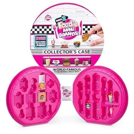 Mini Brands Foodie Series 2 collector case display with molded trays